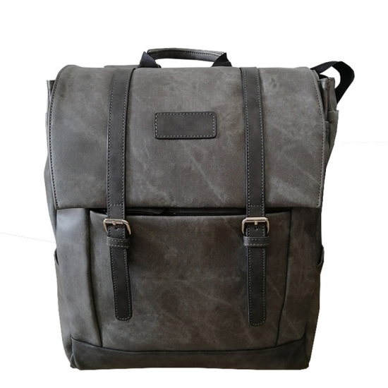 Men Leather Laptop Backpack