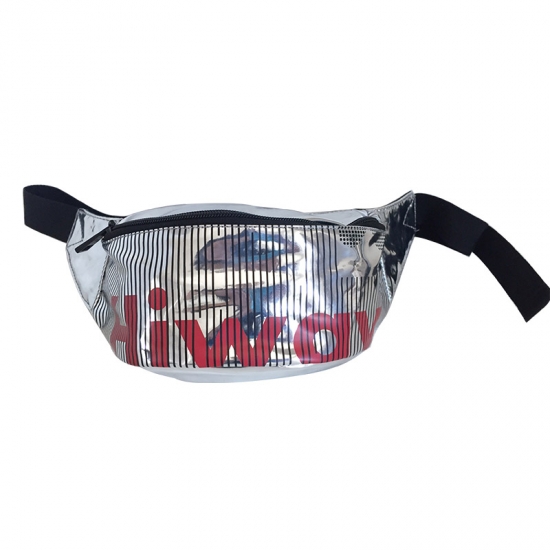 Silvery PU Fanny Packs